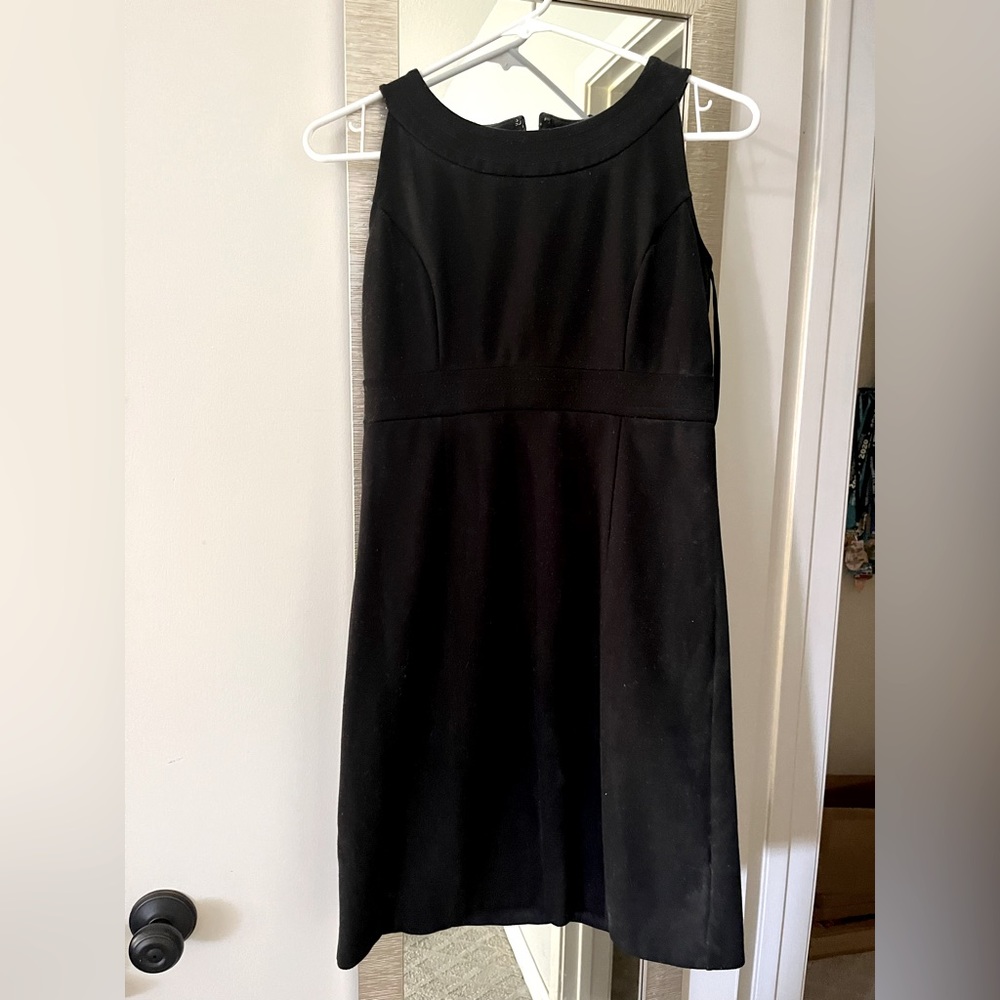 Anne Taylor Loft black sheath dress